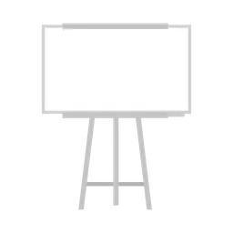 Free Standing white board  Icon