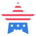 Free American Star Flag Star Independence Star Icon