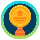 Free Star Award Star Trophy Golden Trophy Icon