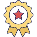 Free Star Badge  Icon