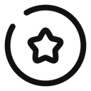 Free Star circle  Icon