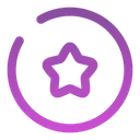 Free Star circle  Icon