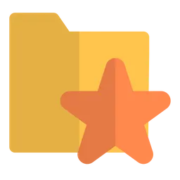 Free Star folder  Icon