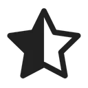 Free Star Half Icon