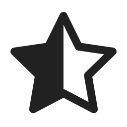 Free Star Half  Icon