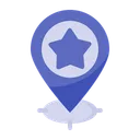 Free Star Location  Icon