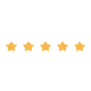Free Star Rating Five Icon