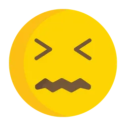 Free Confounded Face Emoji Icon