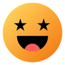 Free Star Struck Emoji Face Icon