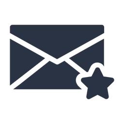 Free Starred email  Icon