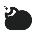 Free Starry Night Night Moon Icon