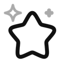 Free Stars minimalistic  Icon