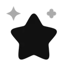 Free Stars Minimalistic Icon