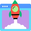 Free Anlagegut Startup Rakete Symbol