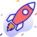 Free Startup Future Of Banking Rocket Icon