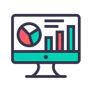 Free Statics Analytics Market Icon