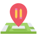 Free Stationery Location Stationery Shop Location Pencil Icon