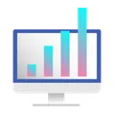 Free Statistic Online Monitoring Icon