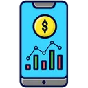 Free Smartphone Statistics Analytics Icon