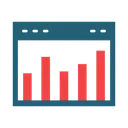 Free Statistics Graph Analytics Icon