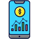 Free Smartphone Statistics Analytics Icon