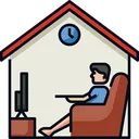 Free Stay At Home  Icon