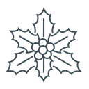 Free Weihnachten Stechpalme Dekoration Symbol