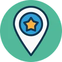 Free Sternstandort Lieblingsstandort GPS Icon