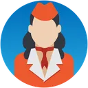 Free Stewardess Flugbegleiterin Flugbegleiterin Symbol