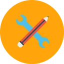 Free Stift Bleistift Einstellungen Icon