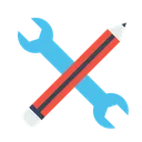 Free Stift Bleistift Einstellungen Icon