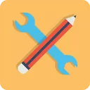 Free Stift Bleistift Einstellungen Icon