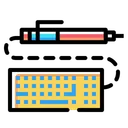 Free Stift Bleistift Tastatur Symbol