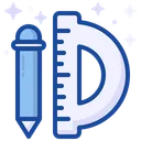 Free Stift und Lineal  Symbol