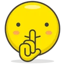 Free Schweigen Emoji Icon