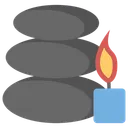 Free Stone Therapy Spa Massage Stone Pebbles Icon