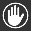 Free Stop Hand Touch Icon