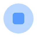 Free Stop Video Player Square Icon
