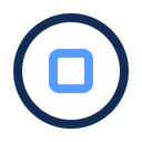 Free Stop Video Player Square Icône