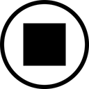 Free Kreis Stopp Durchgezogen Symbol