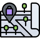 Free Store Map  Icon