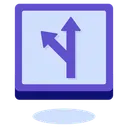 Free Straight or Left Arrow  Icon