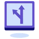 Free Straight or Left Arrow  Icon