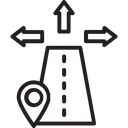 Free Strassenlage Richtung Strasse Symbol