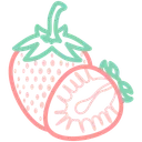 Free Strawberry Fruit Fruits Icon