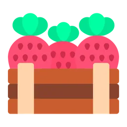 Free Strawberry box  Icon