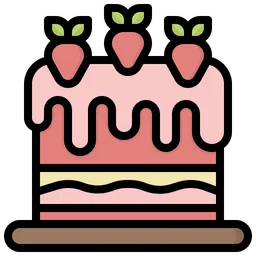 Free Strawberry Cake  Icon