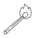 Free Streichholz  Symbol