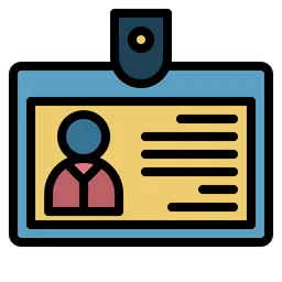 Free Student Id Card Icon - Download in Colored Outline Style