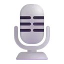 Free Microphone Couleur Icône